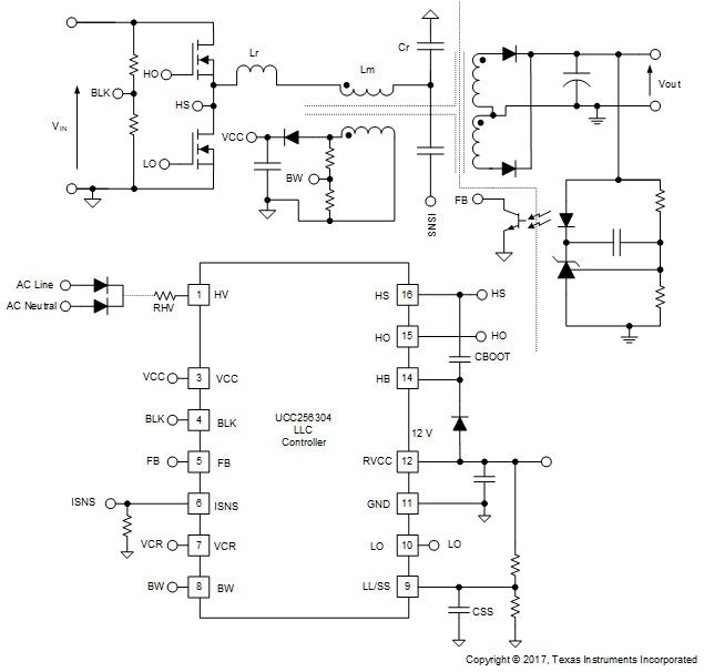 UCC256304 ucc256304 application schematic.gif